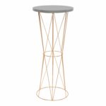 kate and laurel mendel round metal accent table wood reading lamp coffee tables marble granite inch runner ethan allen chairs bistro umbrella little bunnings outdoor seating 150x150