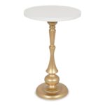 kate and laurel regina round metal wood pedestal accent table free shipping today canvas covers for outdoor furniture red battery powered decorative lamps gold runner pottery barn 150x150
