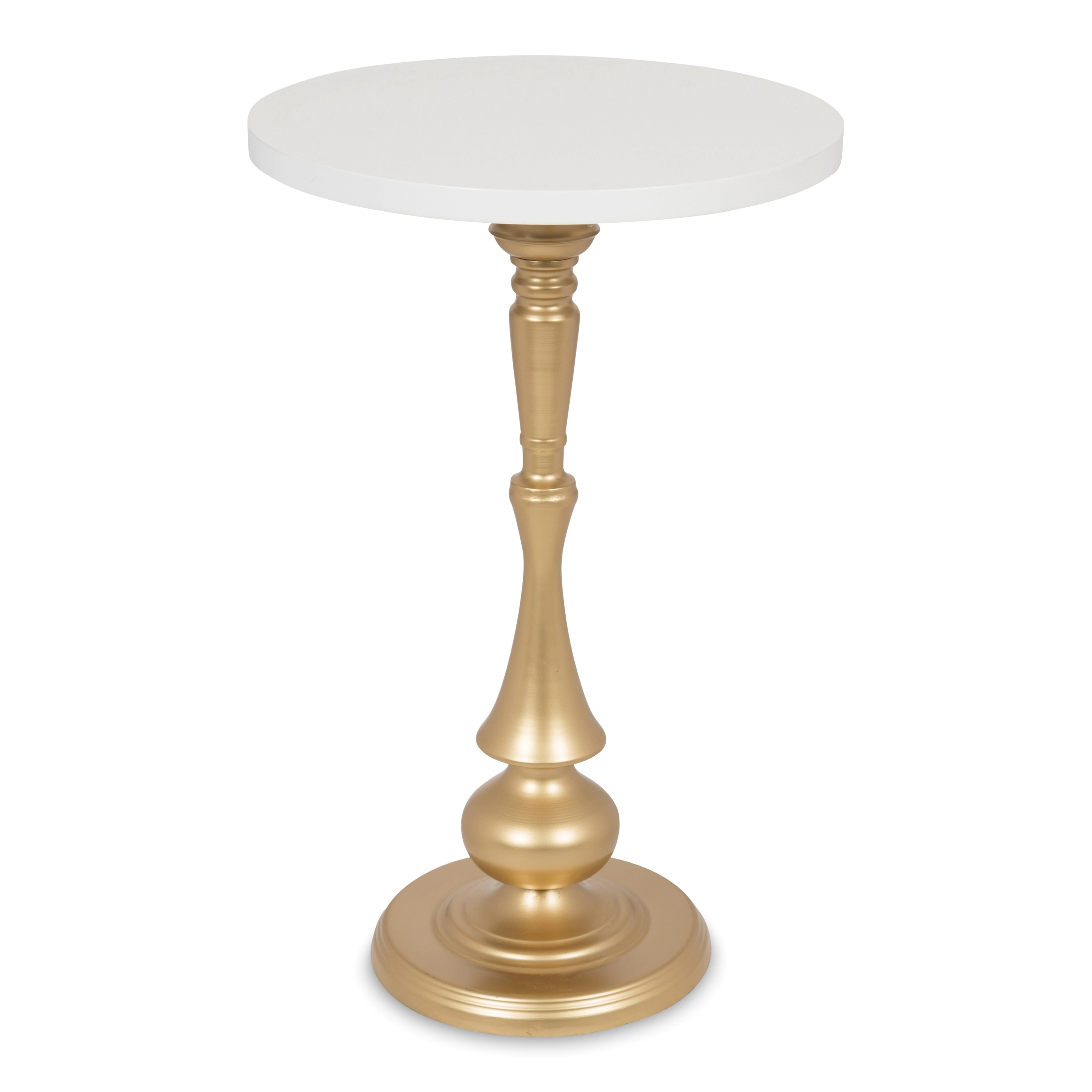 kate and laurel regina round metal wood pedestal accent table free shipping today lacey furniture slim white bedside glass lamps target rose gold side coffee tray cymbal stand