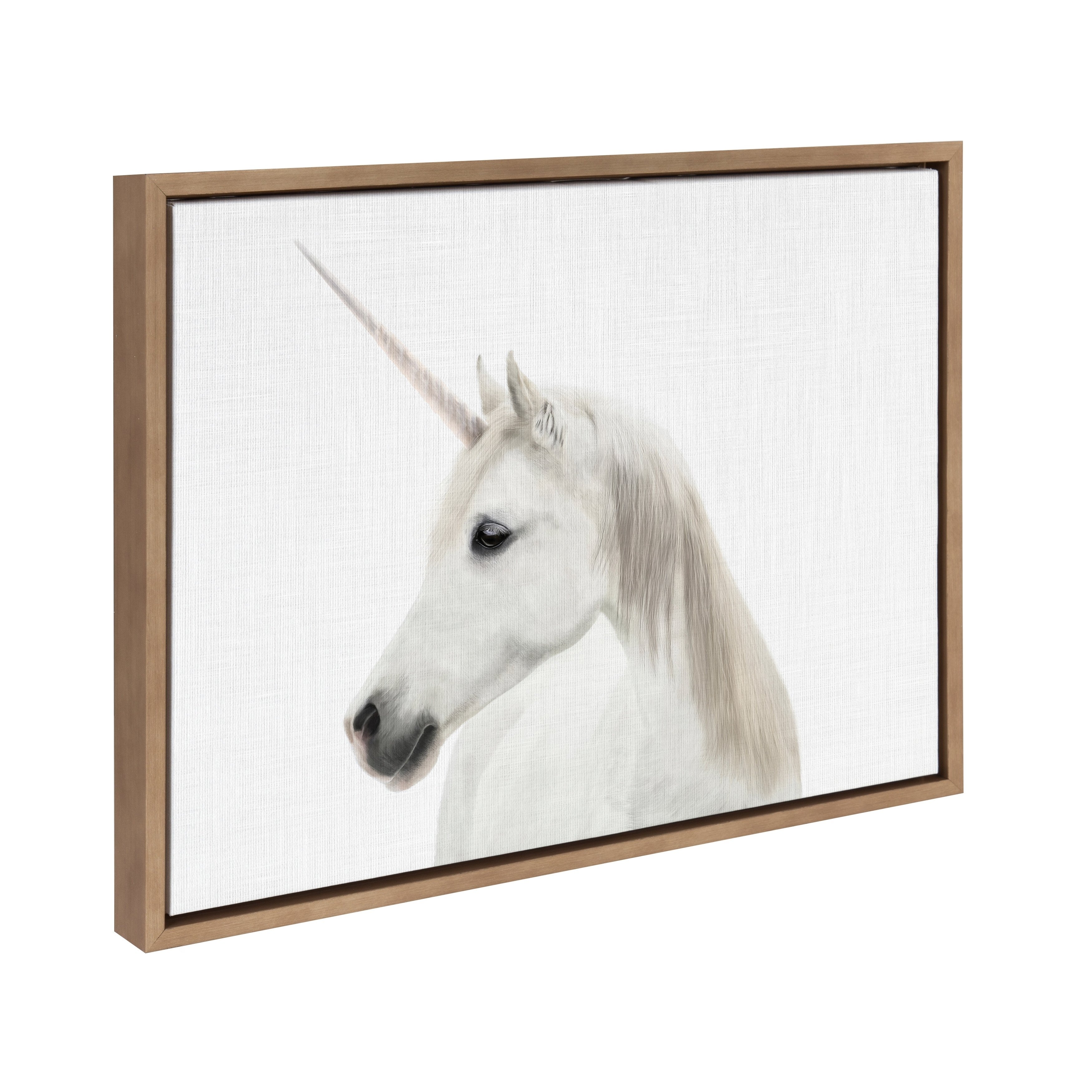 kate and laurel sylvie unicorn framed canvas simon tai gold accent table free shipping today hardwood threshold stump college dorm room decor nautical hanging lamps balcony chairs