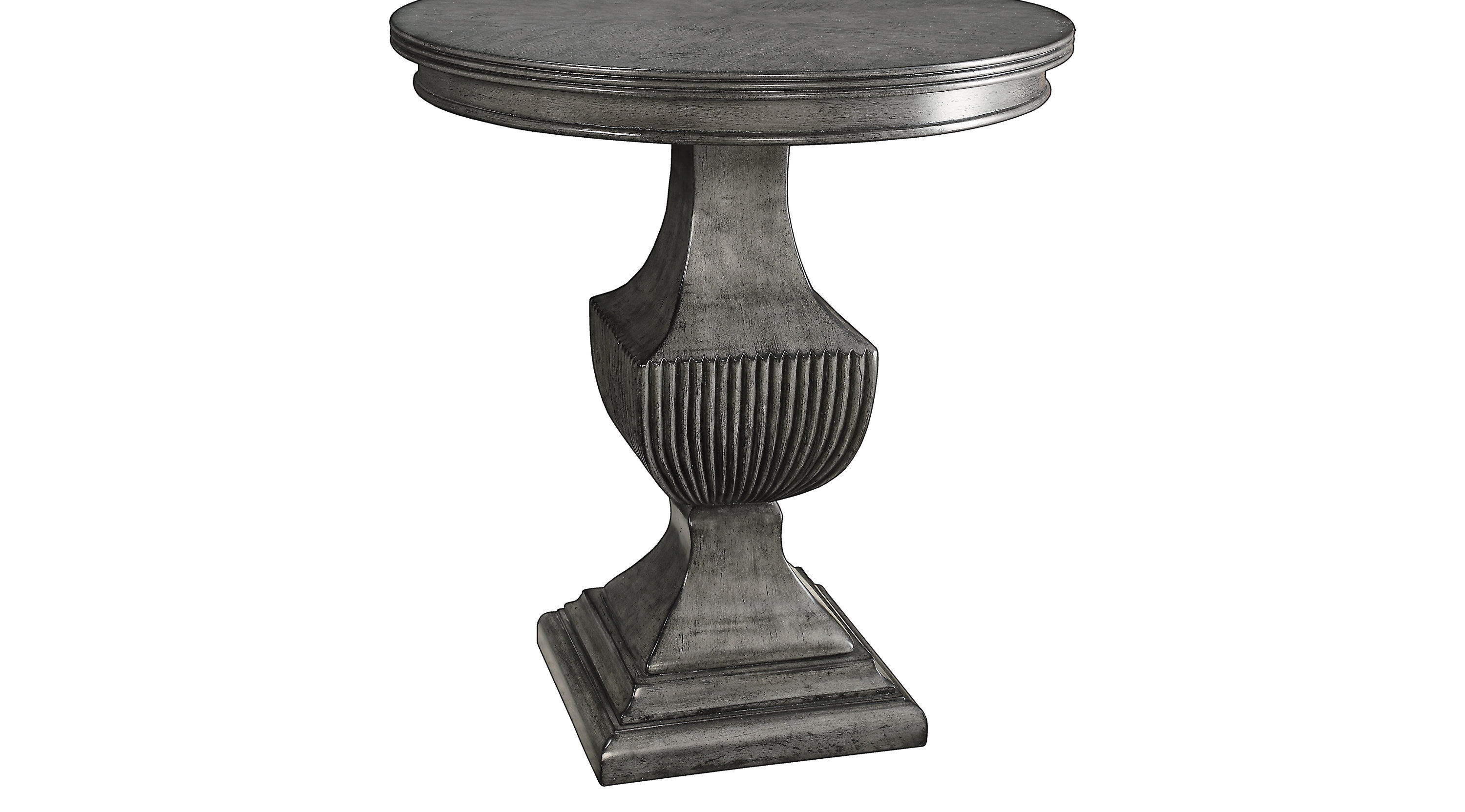 kearsley gray accent table traditional black pedestal inch end mirrored pier sofa console behind threshold brown with wicker drawers home goods patio furniture ethan allen nesting