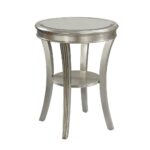 kenney silver leaf accent table casaza small low coffee wall clock retro kitchen chairs half moon glass console teal tall occasional grey lamp grill utensils white patio side 150x150