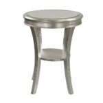kenney silver leaf accent table casaza wooden trestle bunnings small low coffee butterfly lighting ethan allen pedestal inch round outdoor tablecloth west elm carved wood black 150x150