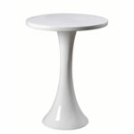 kenroy home snowbird gloss white accent table bellacor round marble top bistro red cover resin patio end beach themed room decor solid tables gray dinner set living spaces 150x150
