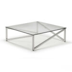kesterport alpina coffee table clear glass and polished steel frame don mirrored accent nautical furniture folding patio dining narrow bedside ideas gray entry plastic half 150x150
