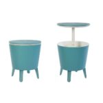 keter cool bar teal resin outdoor accent table and cooler one side tables aqua blue tiffany butterfly lamp original office computer desk work light lamps silver drum brown wicker 150x150