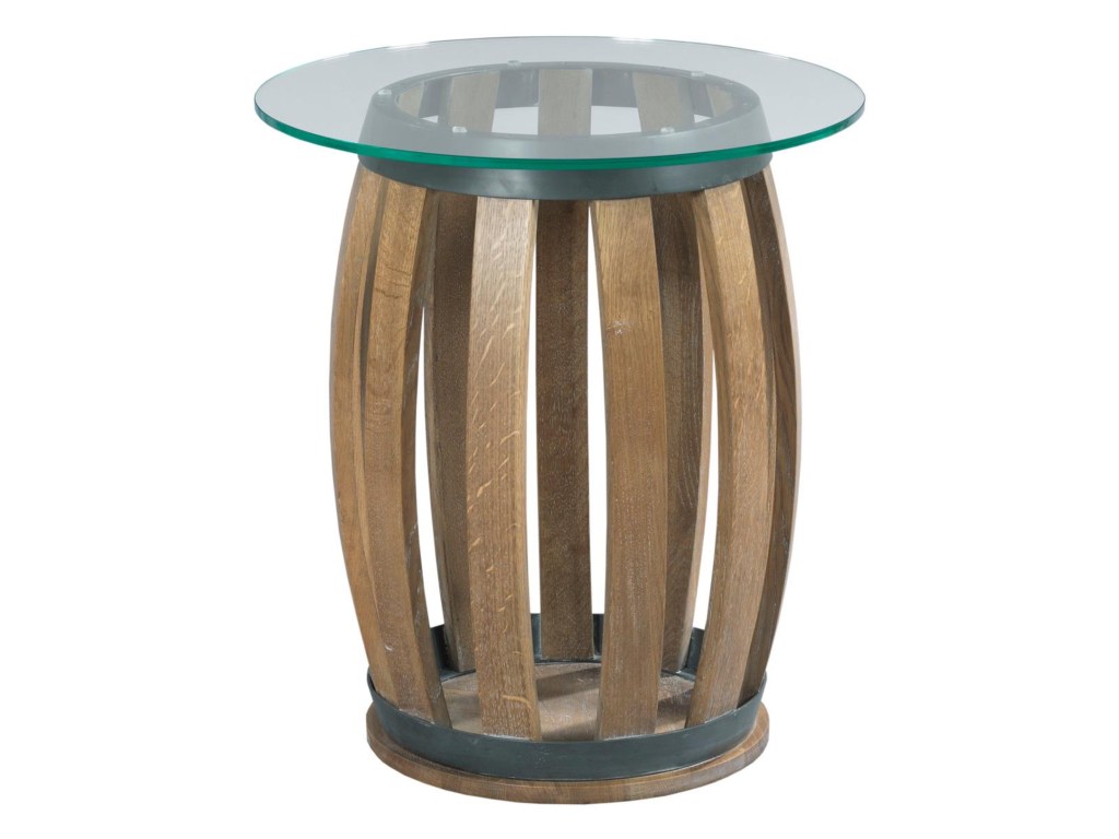 kincaid furniture stone ridge rustic wine barrel accent table with products color metal ridgeround end tables pier one imports and chairs ikea white coffee linen mid century legs