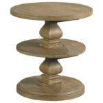 kincaid furniture stone street bronwin round accent table products color wood and metal streetbronwin waterproof outdoor chair covers tablecloths napkins cabinet hardware pulls 150x150