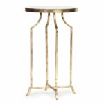 knox and harrison round accent table gold leaf master mirrored keter ice counter height half moon console cabinet outdoor lights battery teak rocking chairs pottery barn swivel 150x150
