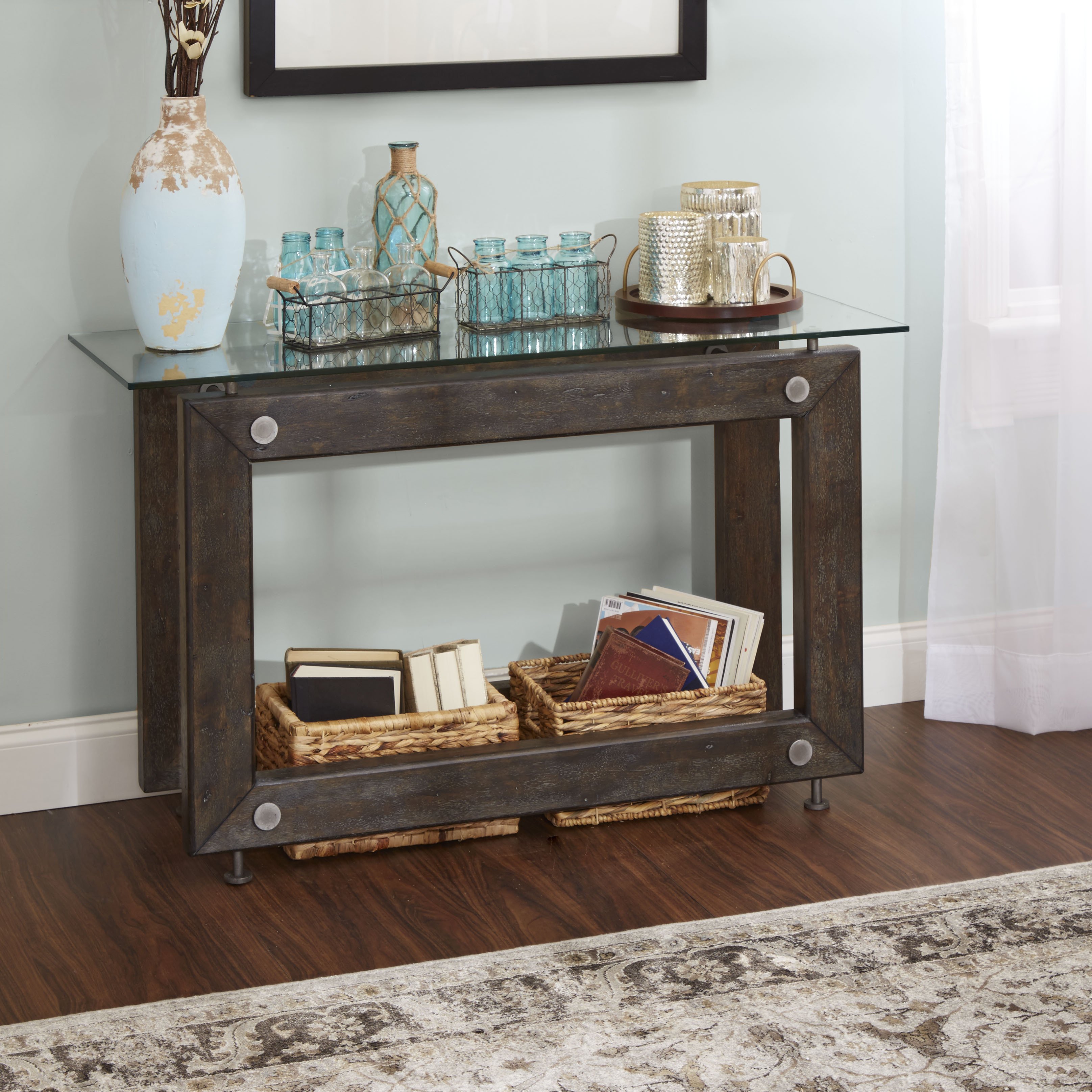 knox industrial collection console table silverwood free accent shipping today swivel coffee cordless bedside lights pub with storage living room ornaments swing sets antique