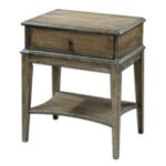 krause antiqued weathered pine wood accent side table sofa couch covers target outdoor furniture ideas diy basket coffee trestle dining unique tables living room mid century 150x150