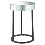 krystal round mirror accent table with metal legs office star black mirrored outdoor lights white coffee shelf west elm globe lamp box ikea young america furniture target circular 150x150