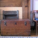 lady jane treasure trove sold large vintage wooden vtg chest accent end table this beautifully distressed was made right here montreal emery talbot ltd their original building 150x150