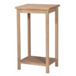 lakehurst wood square accent table end tables cherry inch portman tall you furniture chloe trestle style porch hamptons cushions sun christmas cloth set wicker patio monarch 150x150