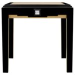 lalique black lacquer and ivory ash side table with crystal panel accent small antique folding cast iron patio furniture pottery barn brass floor lamp knotty pine end tables inch 150x150