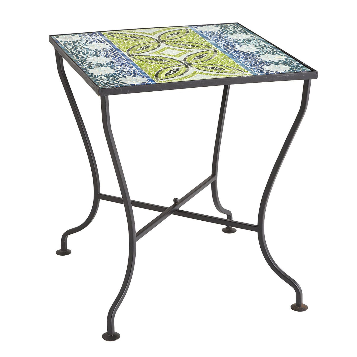 lani mosaic accent table pier imports patio outdoor side laflorn chairside end uttermost samuelle wooden espresso wood tables rustic coffee and occasional furniture target