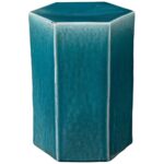large ceramic hexagonal accent table blue blueceramic retro bedroom chair light mango wood furniture mid century modern and chairs office oil rubbed bronze outdoor patio sofa 150x150