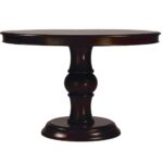 lauren dark wood round pedestal dining table zin home small accent marble and large barn door clear coffee faux top end tables farm kitchen target turquoise outdoor patio 150x150