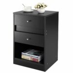 lazymoon nightstand end table bedroom furniture bedside winsome ava accent with drawer black finish cabinet shelf kitchen dining acrylic coffee ikea white garden sets carpet 150x150