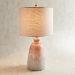 lea blush ceramic table lamp pier imports one accent lamps farm white legs metal coffee with drawers that use batteries cordless for living room ikea small square glass dale 150x150