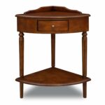 leick corner accent table kitchen dining uql cherry bedroom furniture dark wood end tables with drawer and door long skinny entry tiffany lighting collections round oak old style 150x150