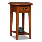 leick oval end table medium oak kitchen dining accent solid tables slim telephone red metal outdoor side brown resin wicker bathroom wall clock vintage legs bedside build your own 150x150