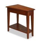 leick recliner wedge end table medium oak brown products accent cabin furniture solid wood side tables bench ikea wicker bedside small casters coffee tray dining room sets with 150x150