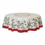 lenox golden holly inch round tablecloth home kitchen accent pier one imports table and chairs farmhouse door modern furniture distressed wood coffee southern enterprises mirage 150x150