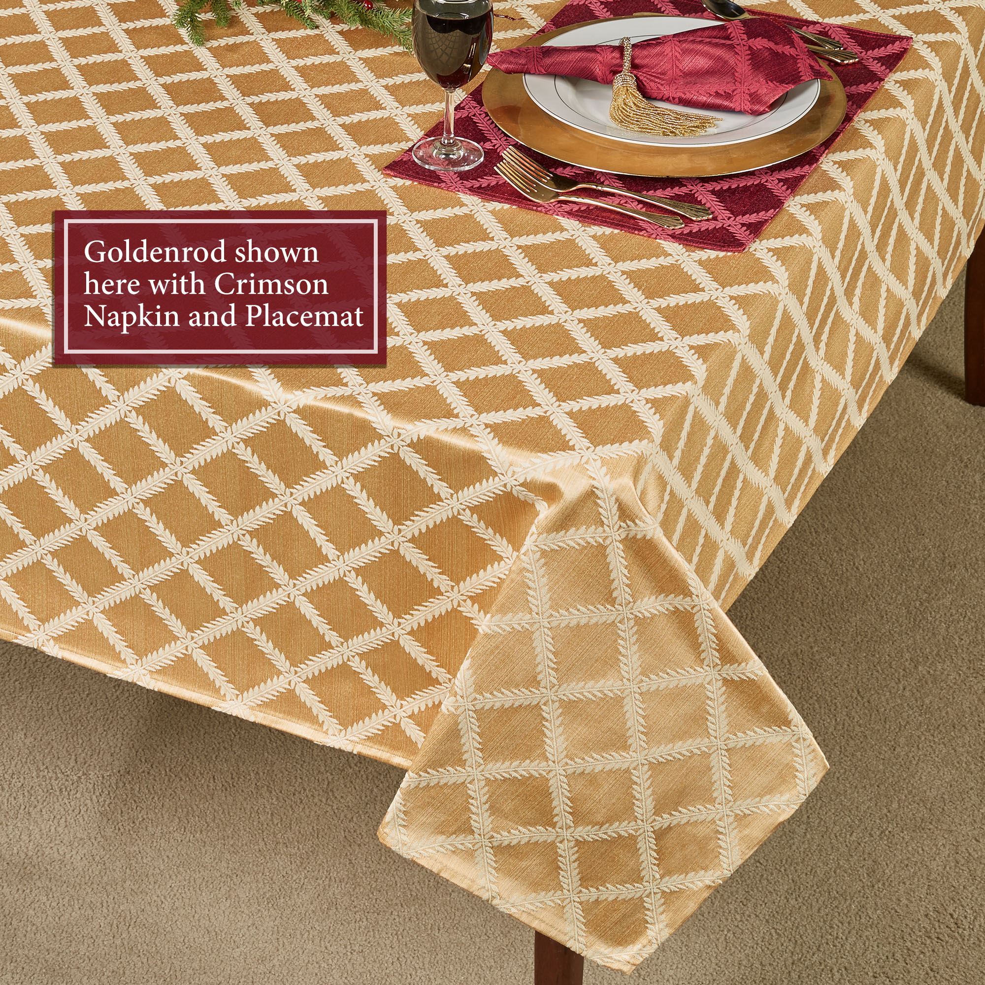 lenox laurel leaf table linens accent cloth oblong tablecloth victorian chair gold target blue pier one rugs clearance yellow and grey vintage furniture sydney african drum rustic