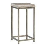 lexington laurel canyon ashcroft accent table with silver travertine products color threshold hexagon canyonashcroft red oval tablecloth pine wrought iron coffee glass top white 150x150