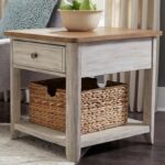 liberty furniture farmhouse reimagined relaxed vintage drawer end products color accent table reimaginedend distressed console small corner white lamp drum side target linen for 150x150