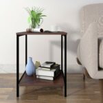 lifewit tier side table end beside sofa glass lorelei accent living room nightstand for bedroom easy assemble brown kitchen white contemporary coffee marble toronto nautical 150x150