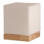 light accents small table lamp cube accent glass shade with nat wood natural wooden base modern coffee tables toronto baby changing pad ikea storage grey round tablecloth for inch 150x150