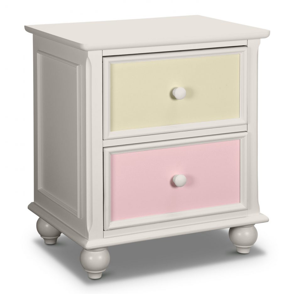 light pink nightstand girls rustic nightstands baby nursery bamboo pottery barn pedestal accent table bedroom set disney kids furniture night stand unique dressers patio chairs