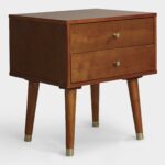 light walnut wood caleb drawer accent table brown world market high battery powered indoor lights matching night stands tablecloth sage green end tables timber coffee modern grey 150x150