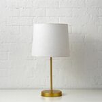 light years gold table lamp the unassuming style this accent lamps helps ensure will around house for many come west elm chandelier tiffany nightstand wine shelf round chair and 150x150