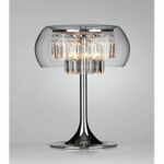 lighting black accent modern table lamp design white elegant chromed with clear glass shade and crystal lights lamps for living room tall target home decor west elm dining pork 150x150