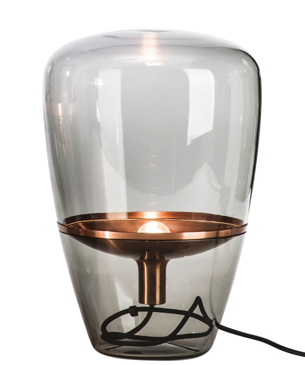 lighting rustic clear glass small table lamp design with inner floating copper fitting top lamps accent decorative chairs target bistro accessories pier imports outdoor prep
