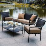 likable modern outdoor patio tables bistro large chairs chair only table set canadian rectangular depot dining home cushions clearance side furniture tire sets full size high end 150x150