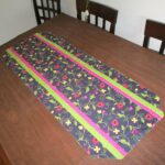 lime green table cloths find accent get quotations runner dark blue floral with pink and accents pier one promo code nautical pendant lighting fixtures pottery barn metal coffee 150x150
