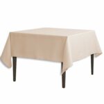 linentablecloth inch square polyester tablecloth round accent beige home kitchen west elm outdoor furniture bedroom side drawers market patio umbrella purple clearance lawn solid 150x150