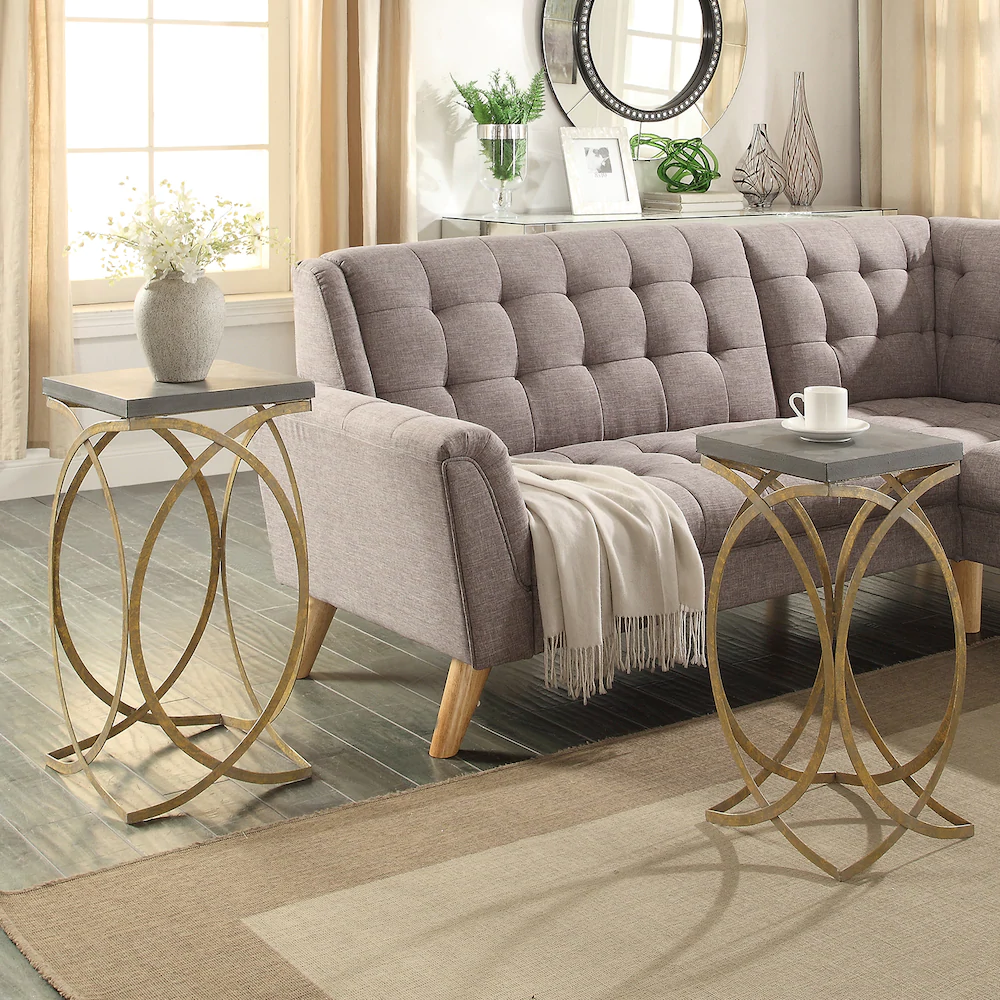 linon gold finish nesting end table piece set distressed grey quatrefoil with mirror accent large outdoor patio umbrella chair cushions antique pedestal bath and beyond registry