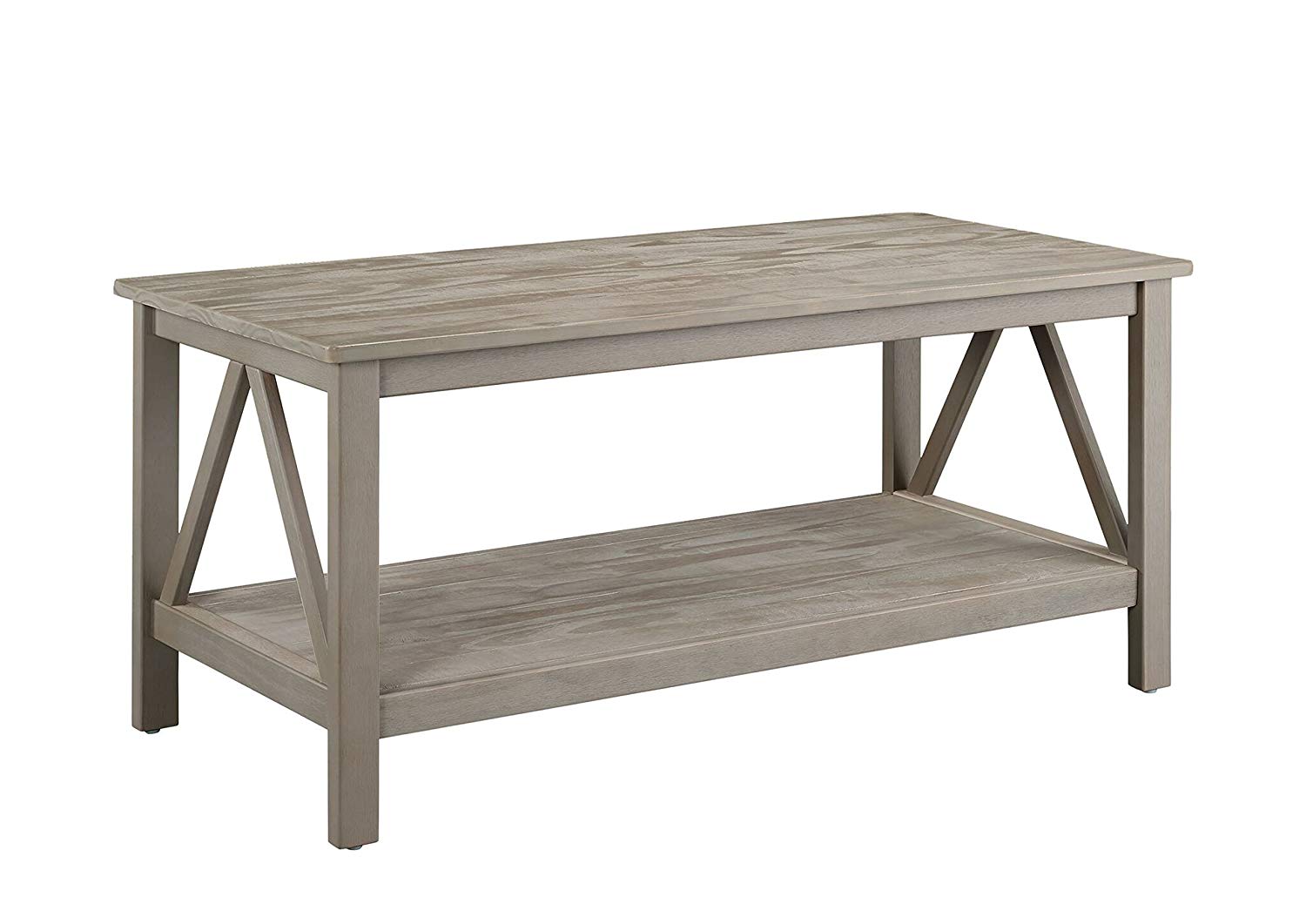 linon titian industrial gray coffee table rustic accent kitchen dining slim white console round farmhouse beachy end tables narrow small entry bronze wall clock prefinished solid