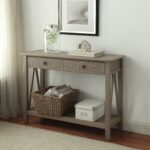 linon titian rustic gray console table products accent prefinished solid hardwood flooring adirondack chairs kitchen and gateleg candle decorations threshold rugs coffee with 150x150