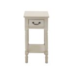litton lane antique white wooden accent table the end tables acrylic coffee tray side decor brown wicker knotty pine wood mosaic tile outdoor extra long narrow console small 150x150
