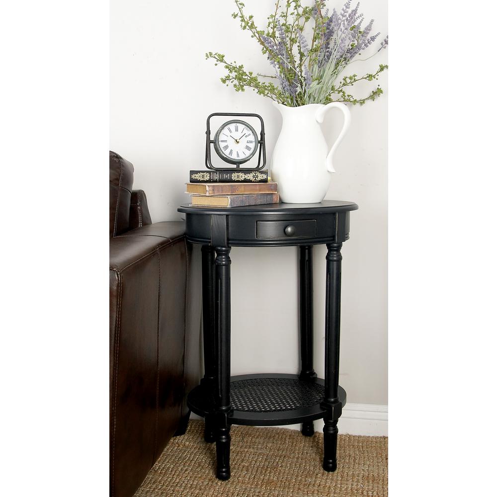 litton lane black wooden round accent table the end tables sasha lamp and light target bar stools modern living room chairs entryway chest furniture jcpenney duvet covers cloth