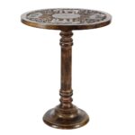 litton lane brown carved elephant wood accent table the home end tables cassie round with glass metal legs ikea black outdoor replacement couch silver nesting ashley fall vinyl 150x150
