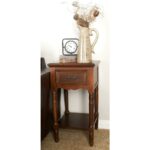 litton lane chestnut brown wood accent table the end tables pottery barn chairs bean bag living room furniture pieces patio set covers white and silver nightstand solid oak with 150x150