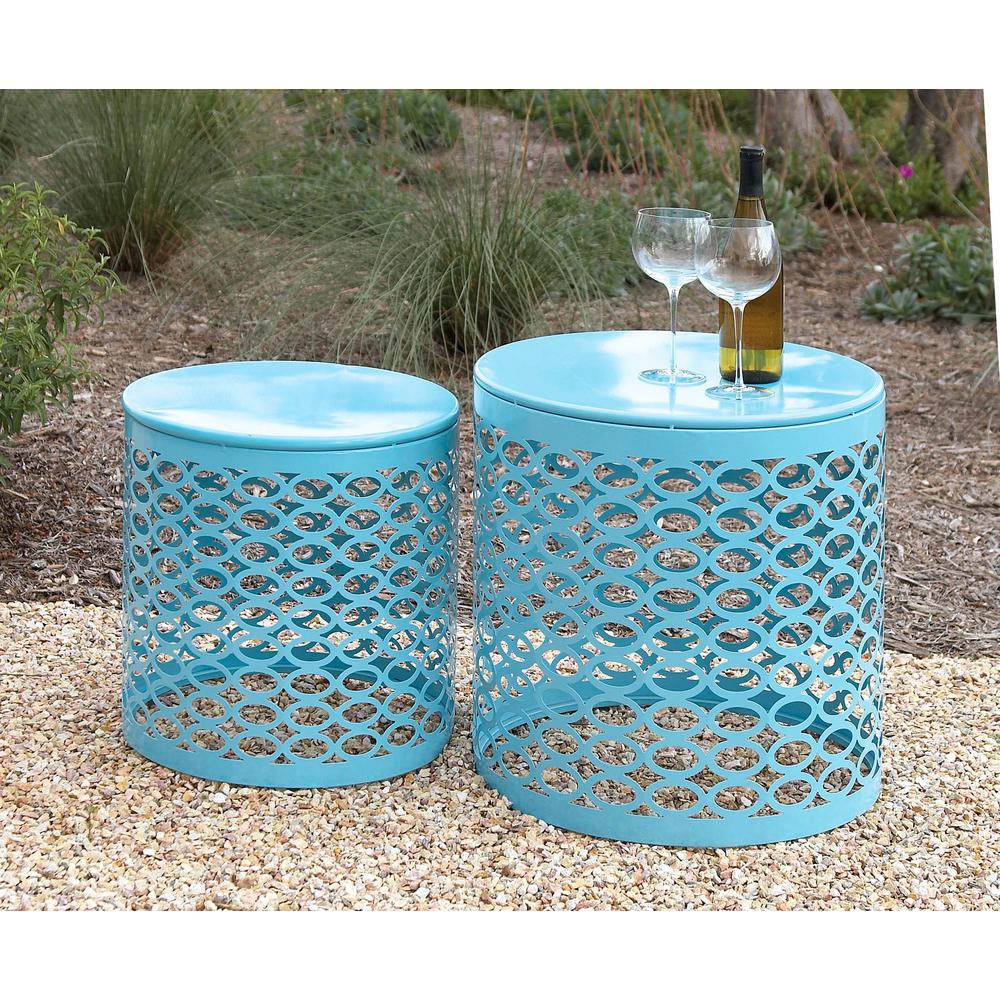 litton lane contemporary drum type piece iron accent tables outdoor coffee table shabby chic furniture white round nesting ocean themed lamps rustic dining centerpieces adjustable
