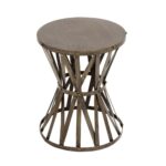 litton lane gray caged hourglass metal accent table the home end tables furniture room essentials storage crochet tablecloth commercial tablecloths verizon android tablet vintage 150x150